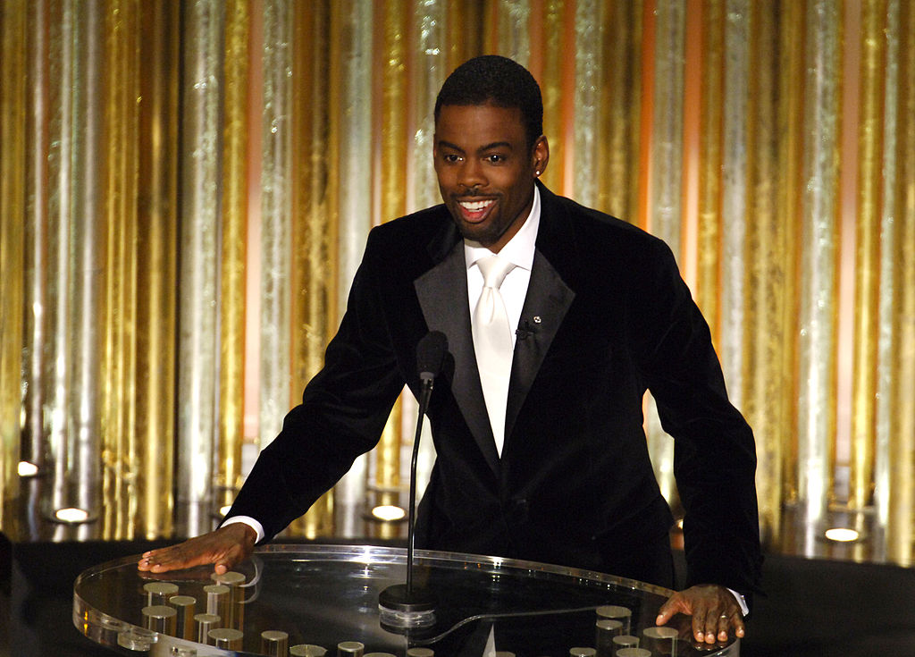 Host Chris Rock performs onstage during the Annual Academy Awards