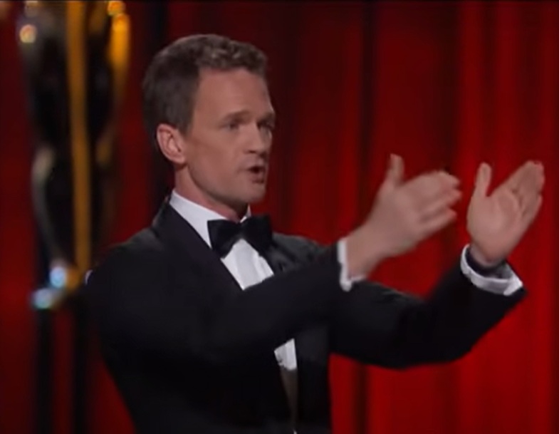 Host Neil Patrick Harris performs onstage during the Annual Academy Awards