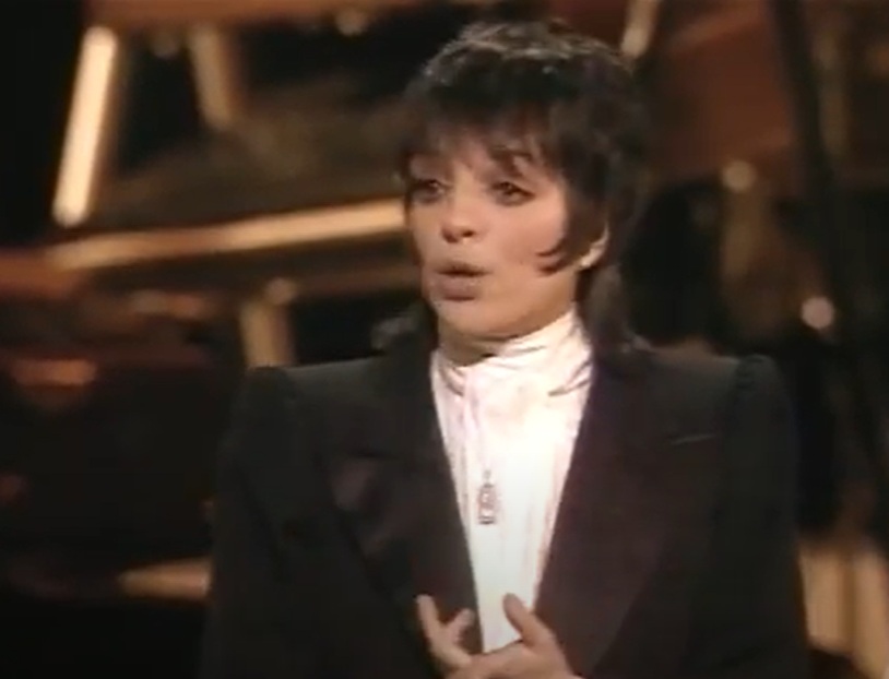 Host Liza Minnelli performs onstage during the Annual Academy Awards