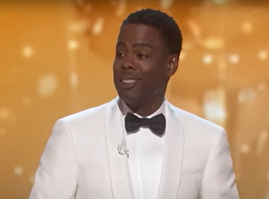 Host Chris Rock performs onstage during the Annual Academy Awards