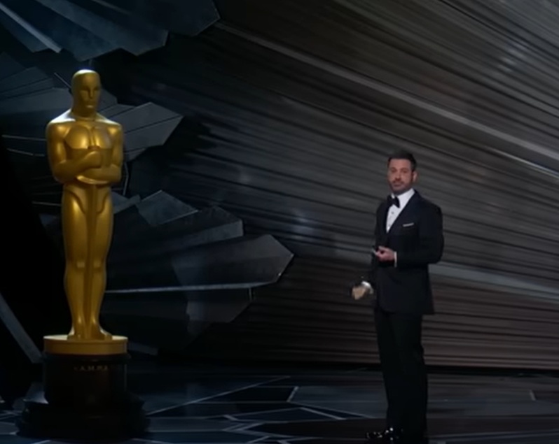 Host Jimmy Kimmel performs onstage during the Annual Academy Awards