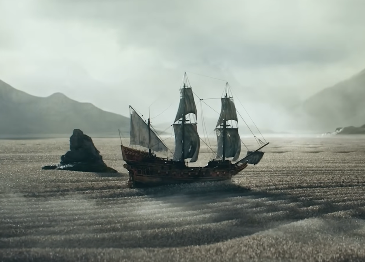 Screenshot from opening credits from TV series - Shogun (2024-26)