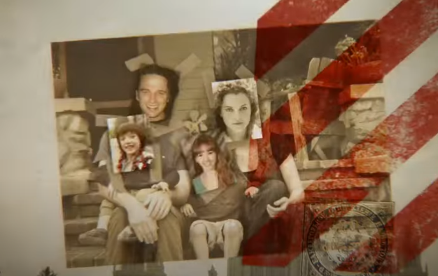 Screenshot from opening credits from TV series - The Americans (2013-18)