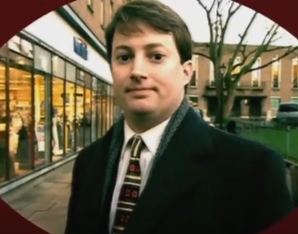Screenshot from opening credits from TV series - Peep Show (2003-15)