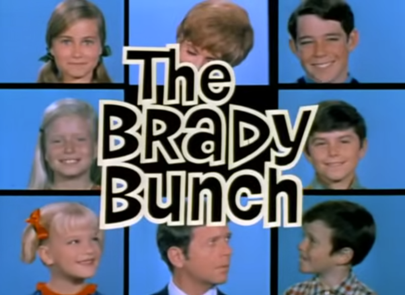 Screenshot from opening credits from TV series - The Brady Bunch (1969-74)