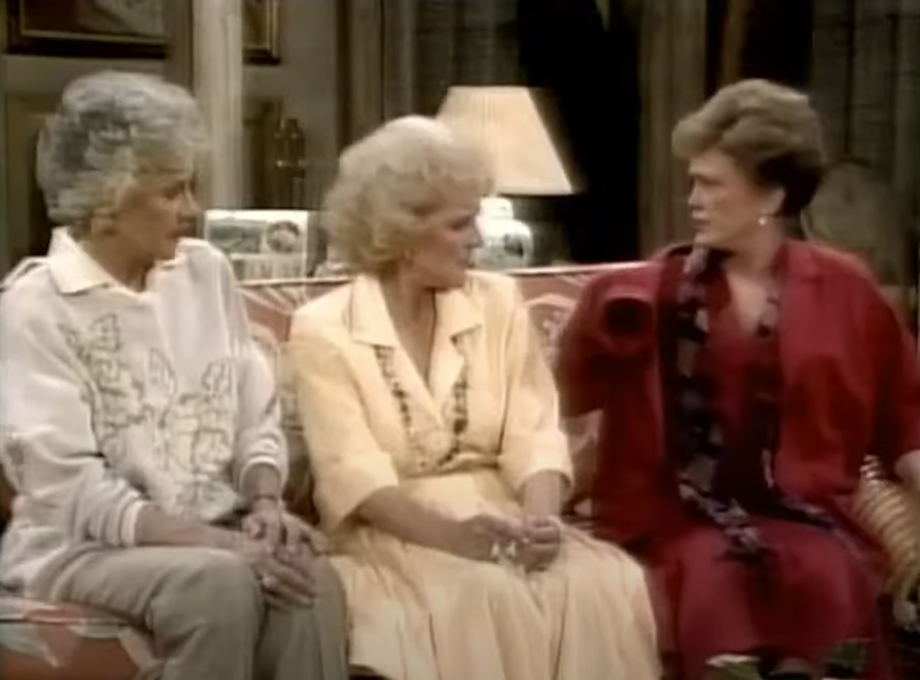 Screenshot from opening credits from TV series - Golden Girls (1985-92)