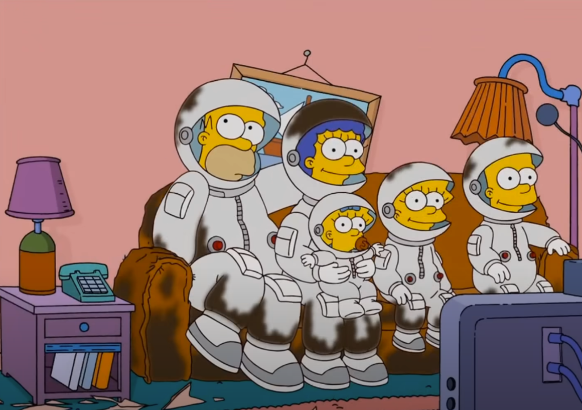 Screenshot from opening credits from TV series -  The Simpsons (1989-)