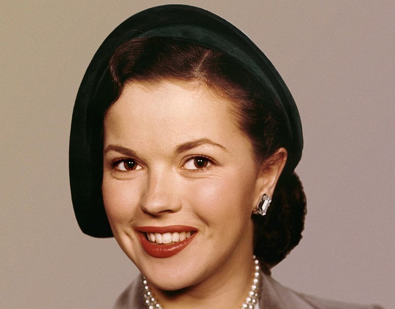Portrait Photo of American actress Shirley Temple smiling