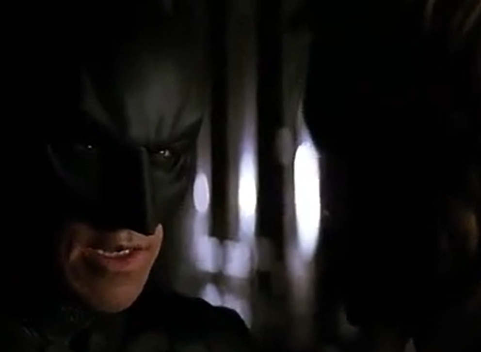 A visually captivating still taken from a pivotal moment in the film The Dark Knight (2008)