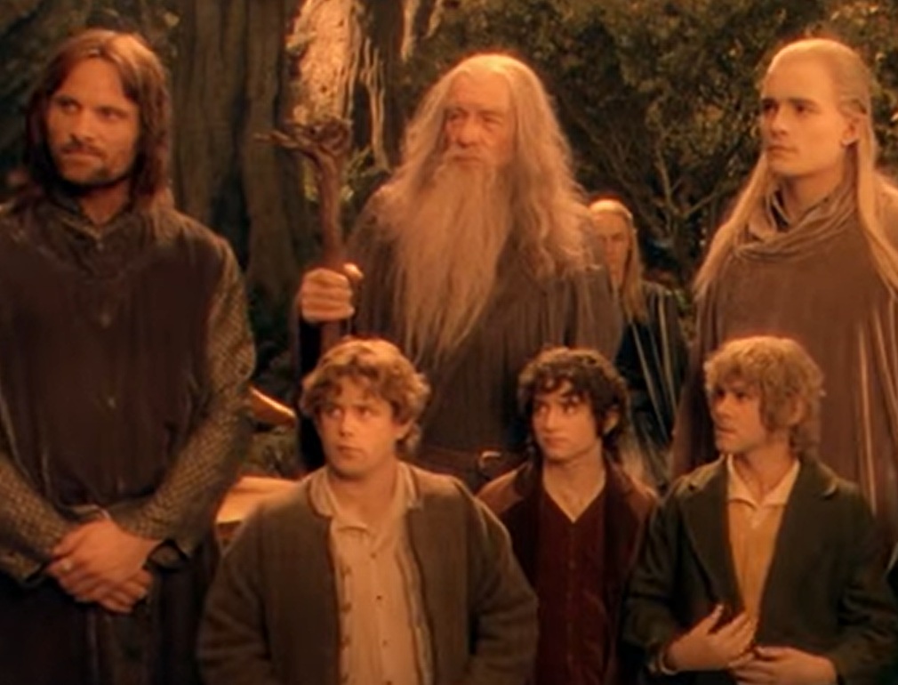 A visually captivating still taken from a pivotal moment in the film The Lord of the Rings: The Fellowship of the Ring (2001)