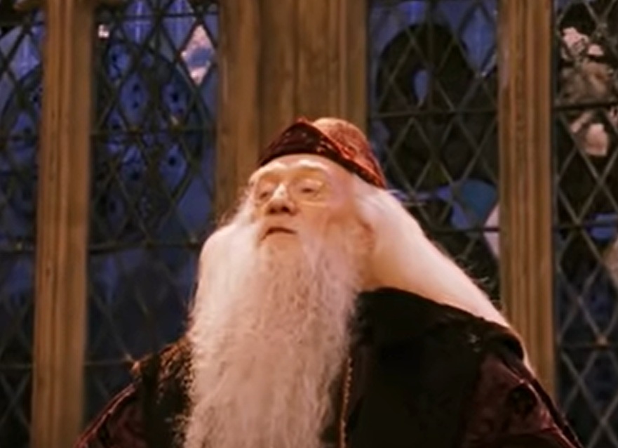 A visually captivating still taken from a pivotal moment in the film Harry Potter and the Philosopher's Stone (2001)