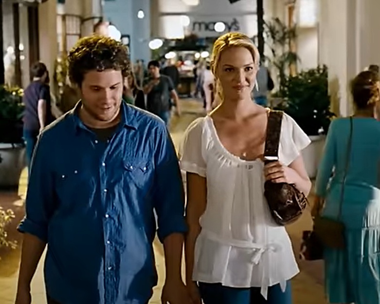 A visually captivating still taken from a pivotal moment in the film Knocked Up (2007)