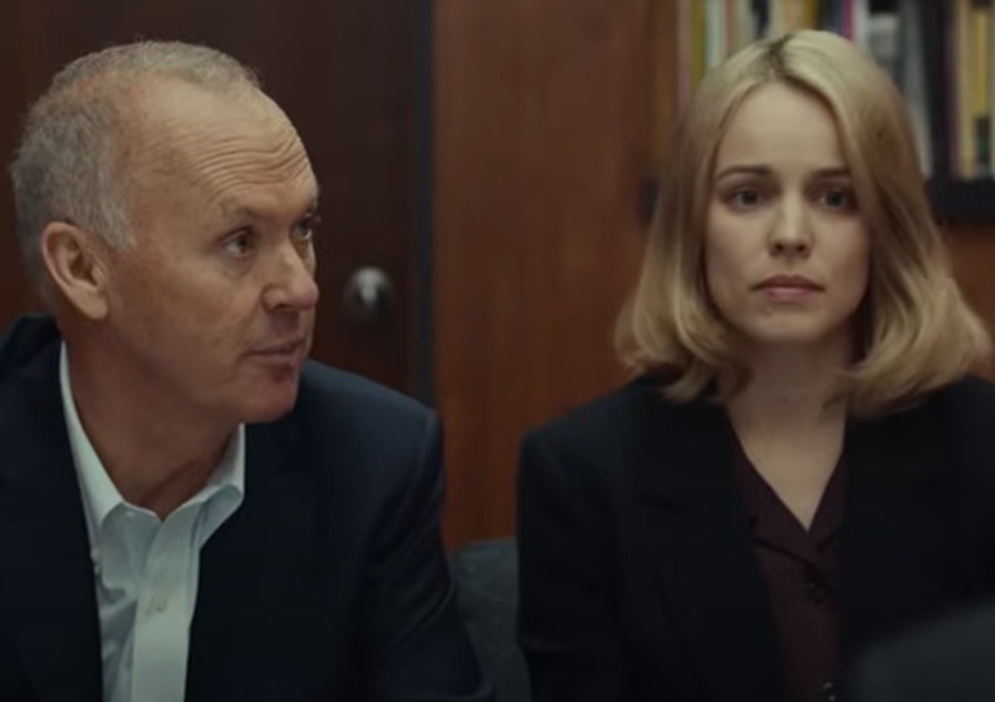 A visually captivating still taken from a pivotal moment in the film Spotlight (2015)