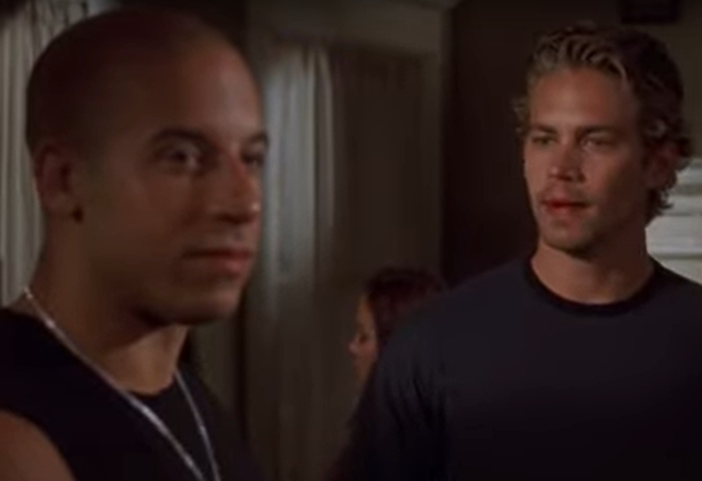 A visually captivating still taken from a pivotal moment in the film The Fast and the Furious (2001)