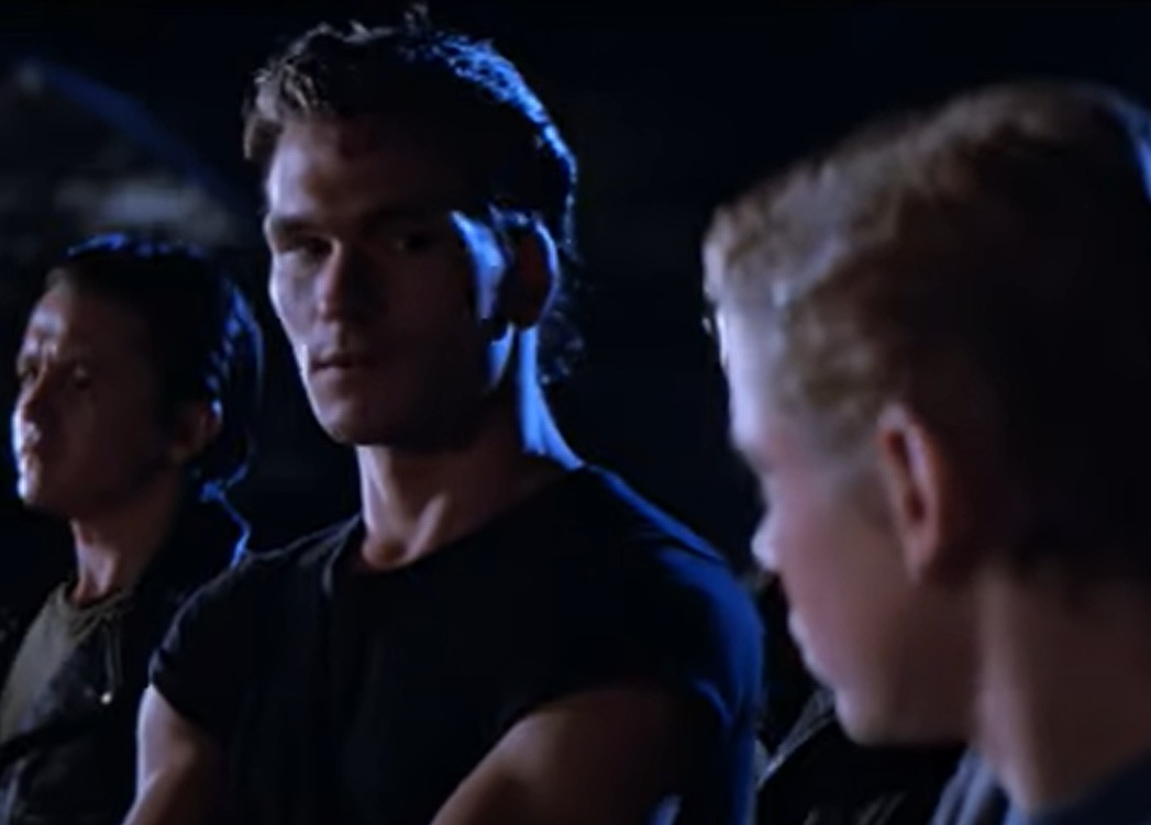 A visually captivating still taken from a pivotal moment in the film The Outsiders (1983)