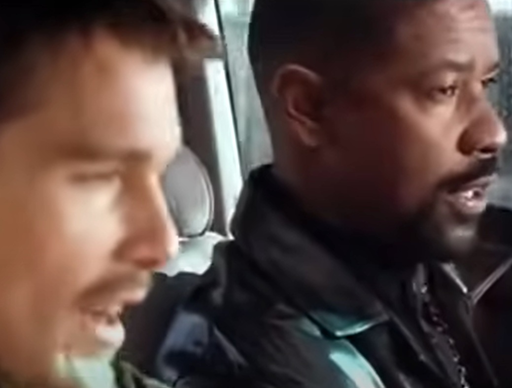 A visually captivating still taken from a pivotal moment in the film Training Day (2001)