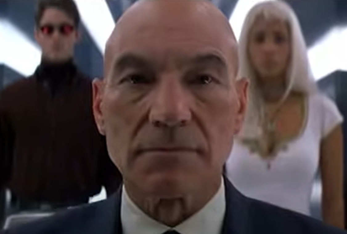 A visually captivating still taken from a pivotal moment in the film X-Men (2000)