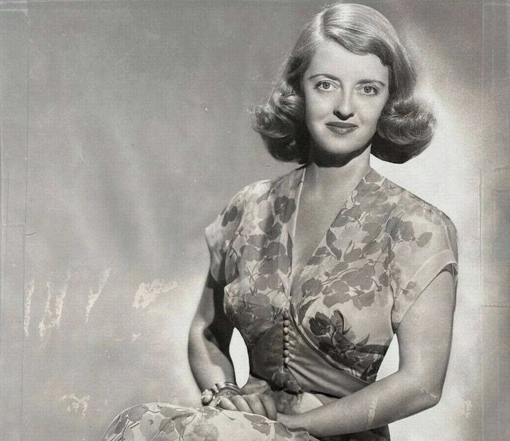 Bette Davis seated portrait