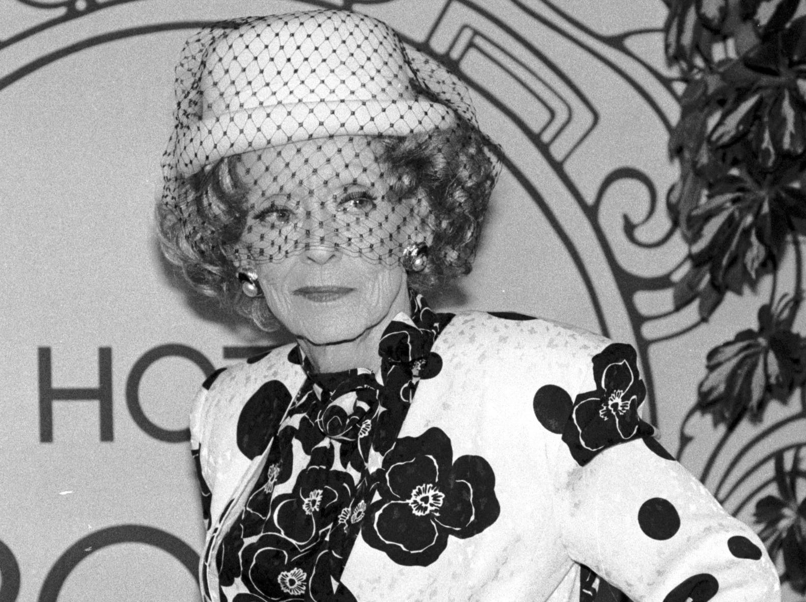 American actress Bette Davis at the Deauville American Film Festival