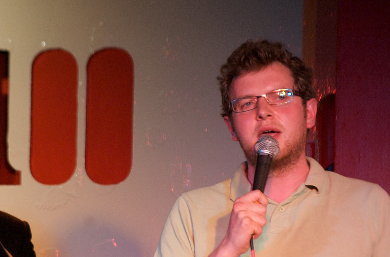 Miles Jupp With A Microphone In 2009