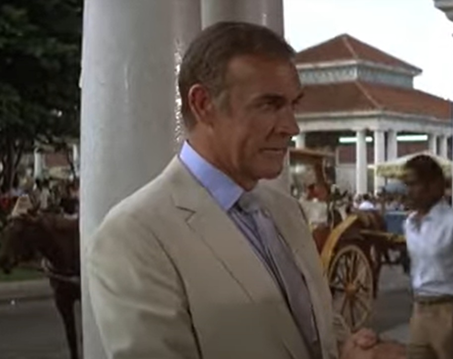 A visually captivating still taken from a pivotal moment in the film Never Say Never Again (1983)