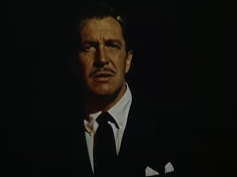 A visually captivating still taken from a pivotal moment in the film The Fly (1958)