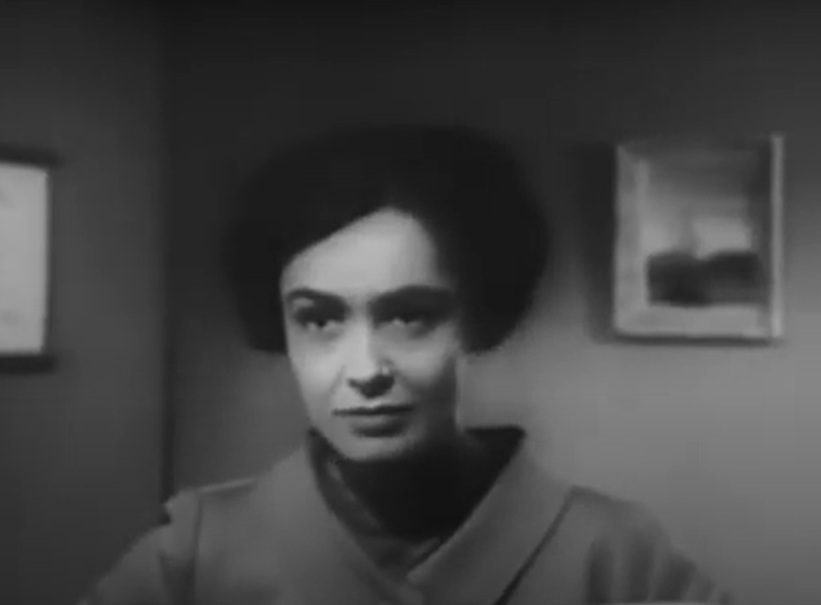 A visually captivating still taken from a pivotal moment in the film The Wasp Woman (1959)