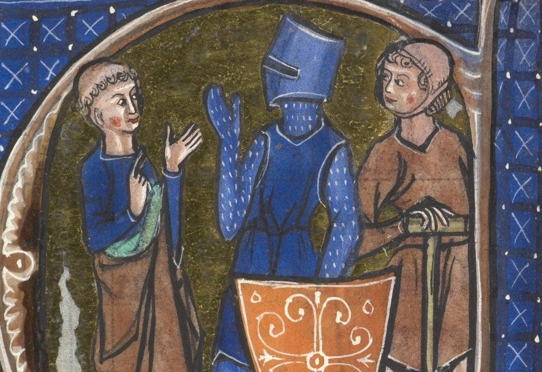 Medieval illustration of the three classes of medieval society