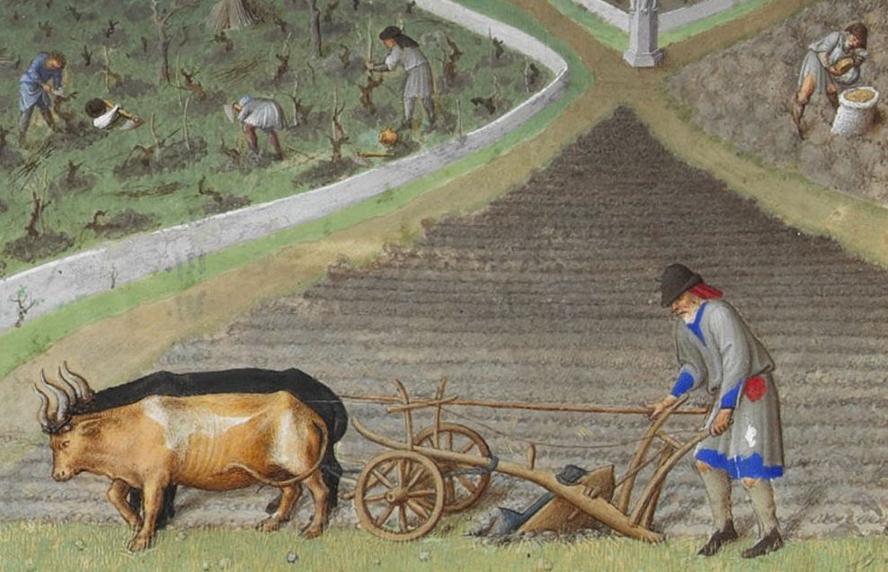 Detail from the calendar Les très riches heures