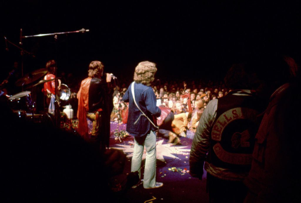 English guitarist Mick Taylor, English singer, songwriter, actor, and film producer Mick Jagger and English guitarist, singer, and songwriter Keith Richards of the English rock band The Rolling Stones