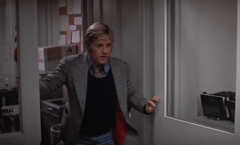 A screenshot of the political thriller Three Days of the Condor