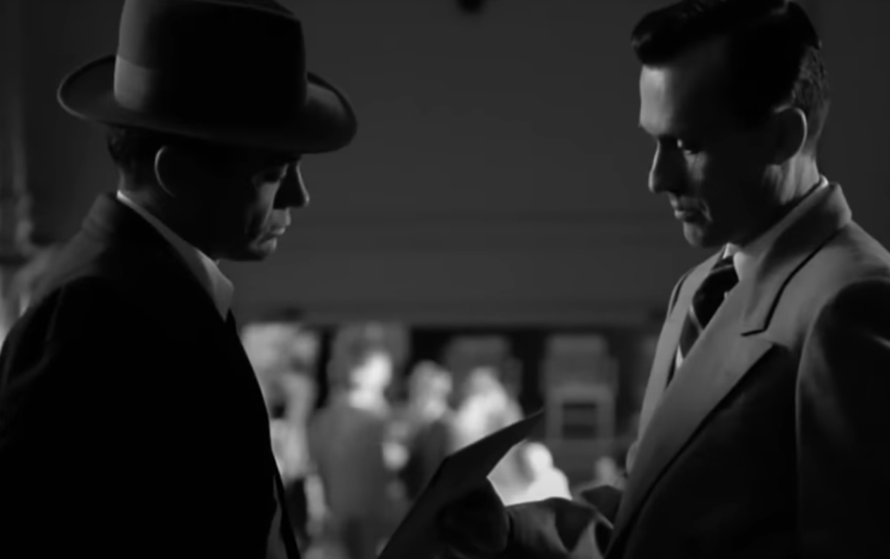 A screenshot of the political thriller Good Night, And Good Luck