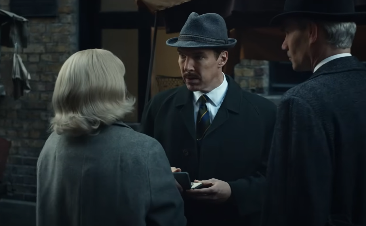 A screenshot of the political thriller The Courier