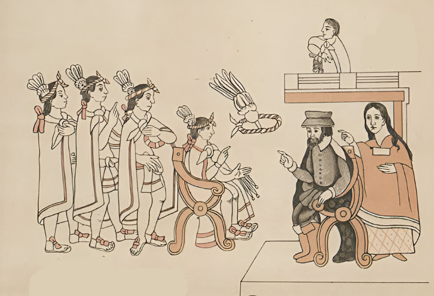 Tenochtitlan, Entrance of Hernan Cortes