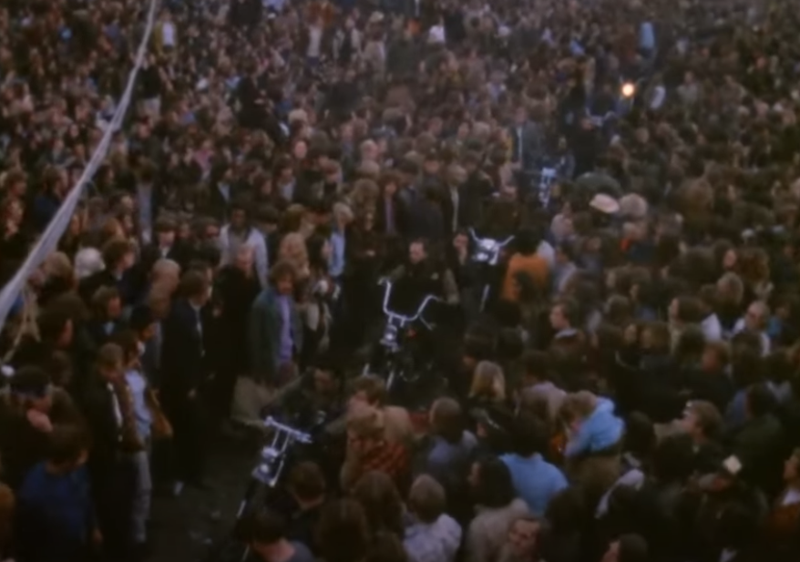 Screenshotof the You Tube video Altamont - The Hells Angels vs The Degenerate Hippy Freaks