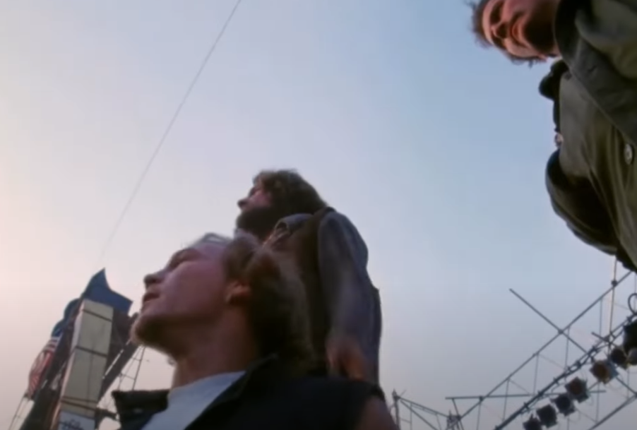 Screenshot of the You Tube video Altamont - The Hells Angels vs The Degenerate Hippy Freaks