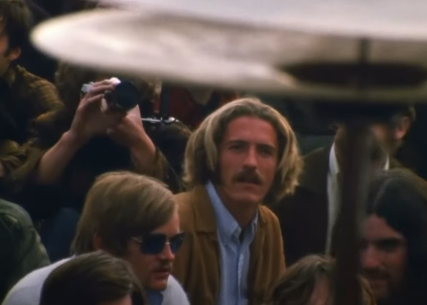 Screenshot of the You Tube video Altamont - The Hells Angels vs The Degenerate Hippy Freaks