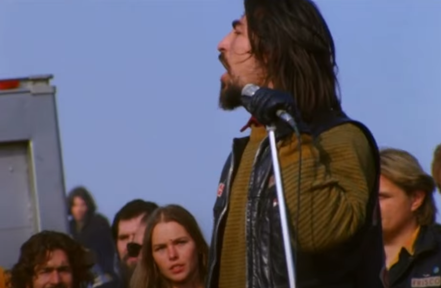 Screenshotof the You Tube video Altamont - The Hells Angels vs The Degenerate Hippy Freaks