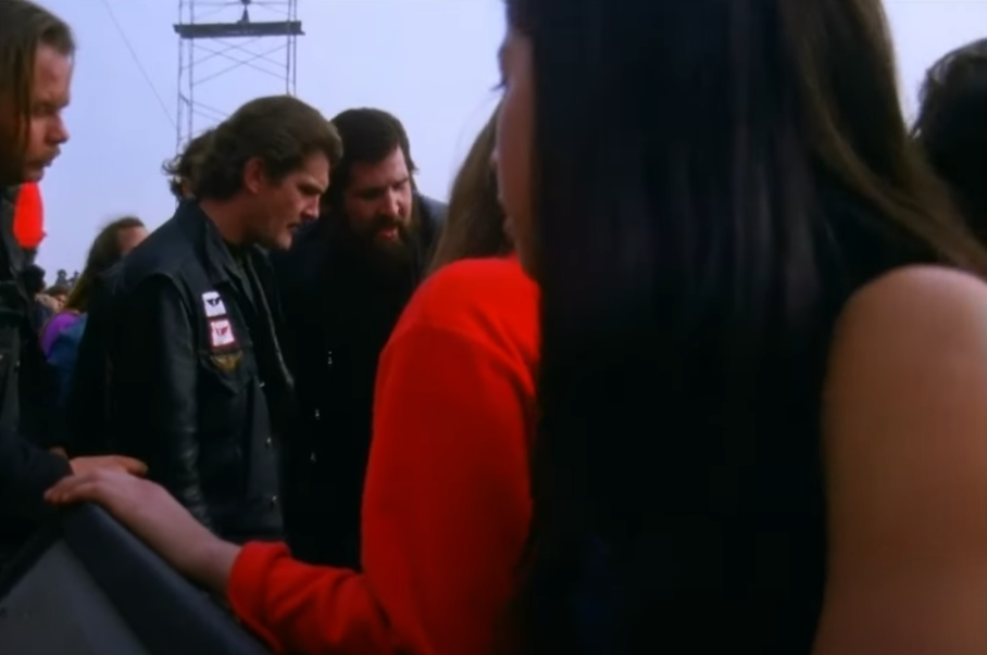 Screenshotof the You Tube video Altamont - The Hells Angels vs The Degenerate Hippy Freaks