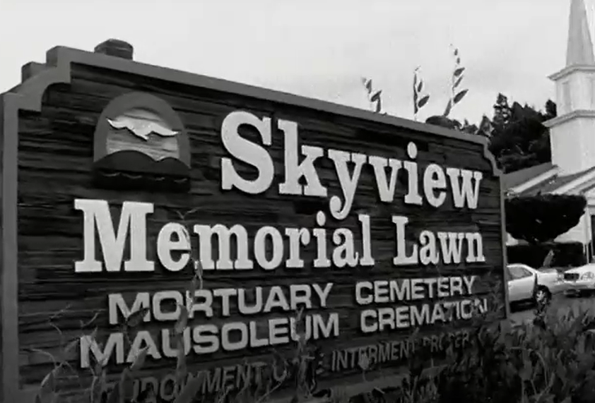 Screenshot of the documentary Lot 63, Grave C