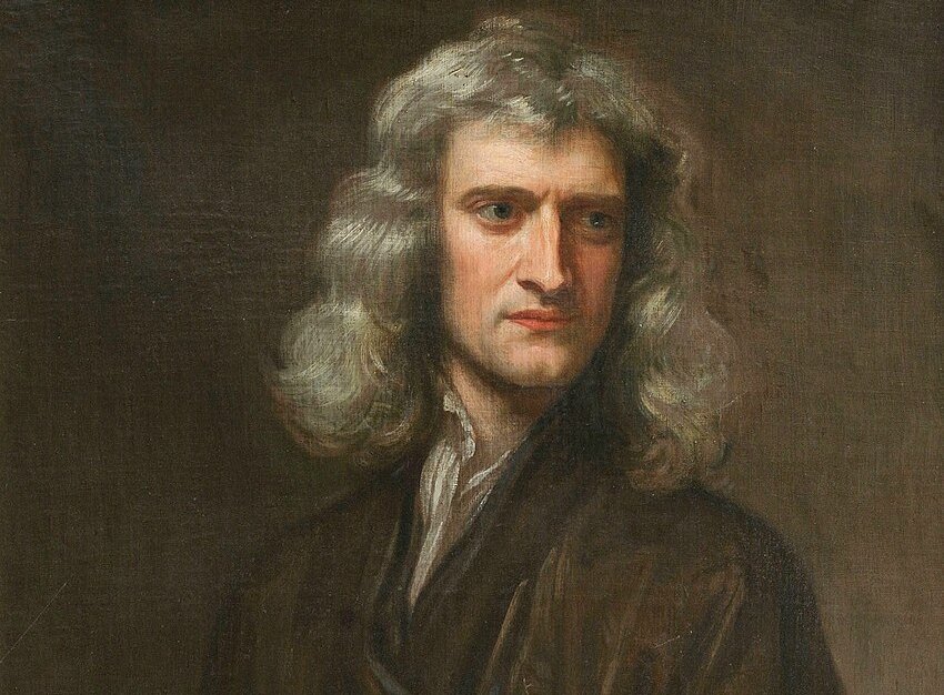 1689 oil painting depicting Sir Isaac Newton