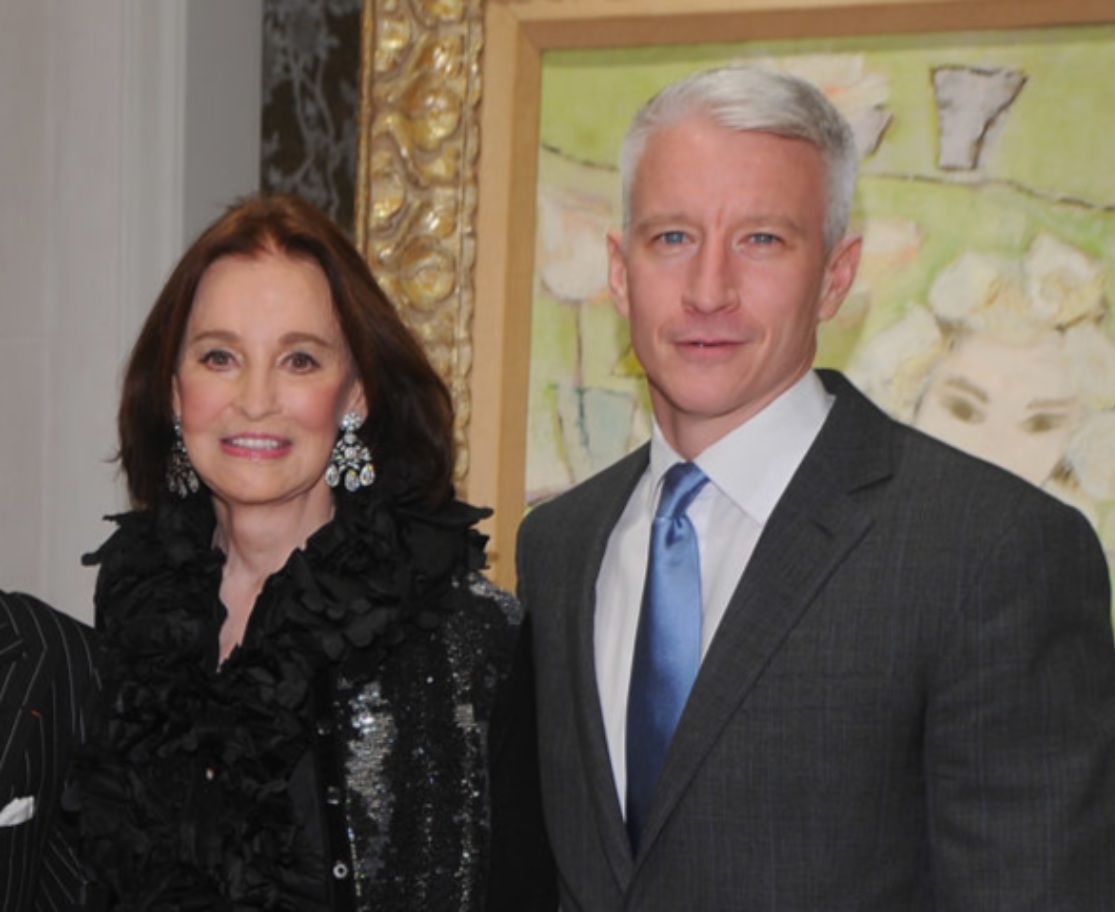 Wendy Goodman;  Ralph Lauren, Gloria Vanderbilt and Anderson Cooper