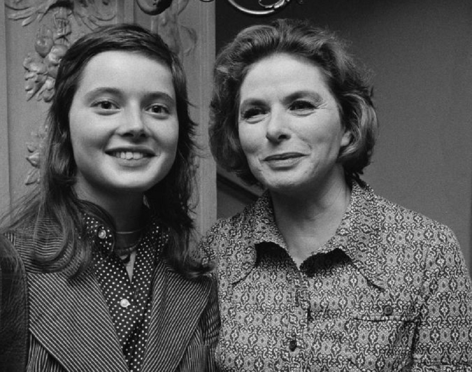 Ingrid Bergman with her daughter, actress Isabella Rossellini
