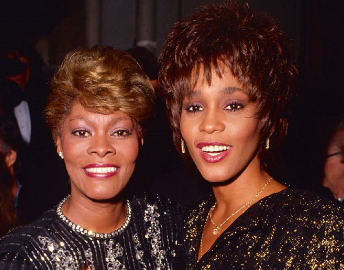 Dionne Warwick and Whitney Houston Circa 1990 in Los Angeles, California.