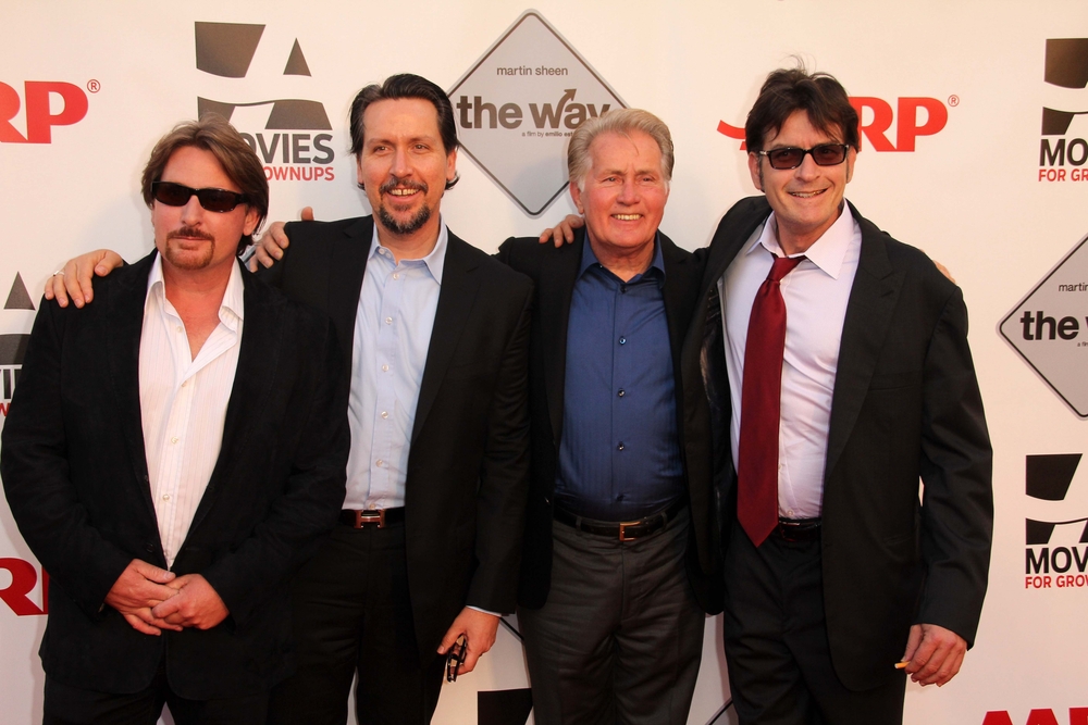 Emilio Estevez, Ramon Estevez, Martin Sheen, Charlie Sheen