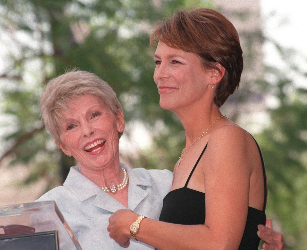 JAMIE LEE CURTIS & actress mother JANET LEIGH on Hollywood Boulevard