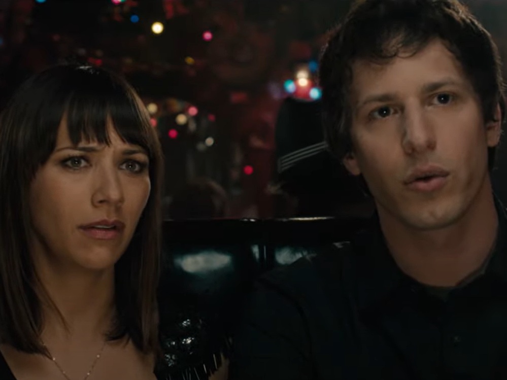 A visually captivating still taken from a pivotal moment in the film Celeste and Jesse Forever (2012)