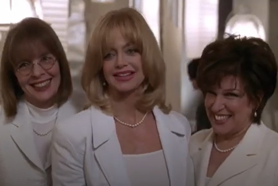 A visually captivating still taken from a pivotal moment in the film The First Wives Club (1996)