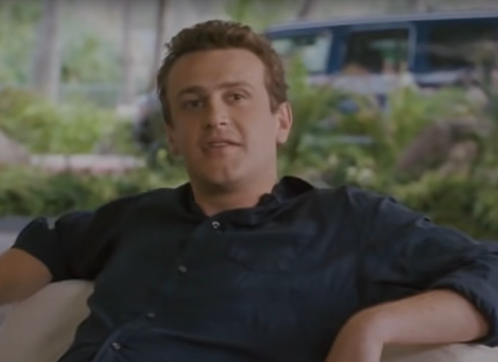 A visually captivating still taken from a pivotal moment in the film Forgetting Sarah Marshall (2008)