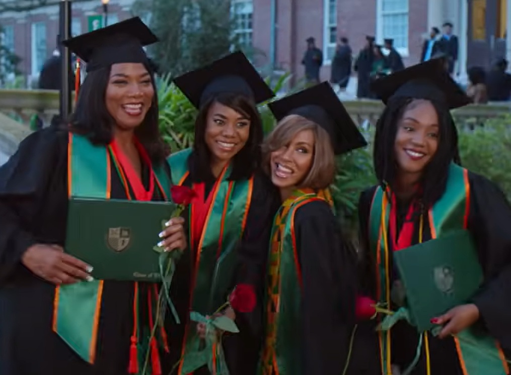 A visually captivating still taken from a pivotal moment in the film Girls Trip (2017)